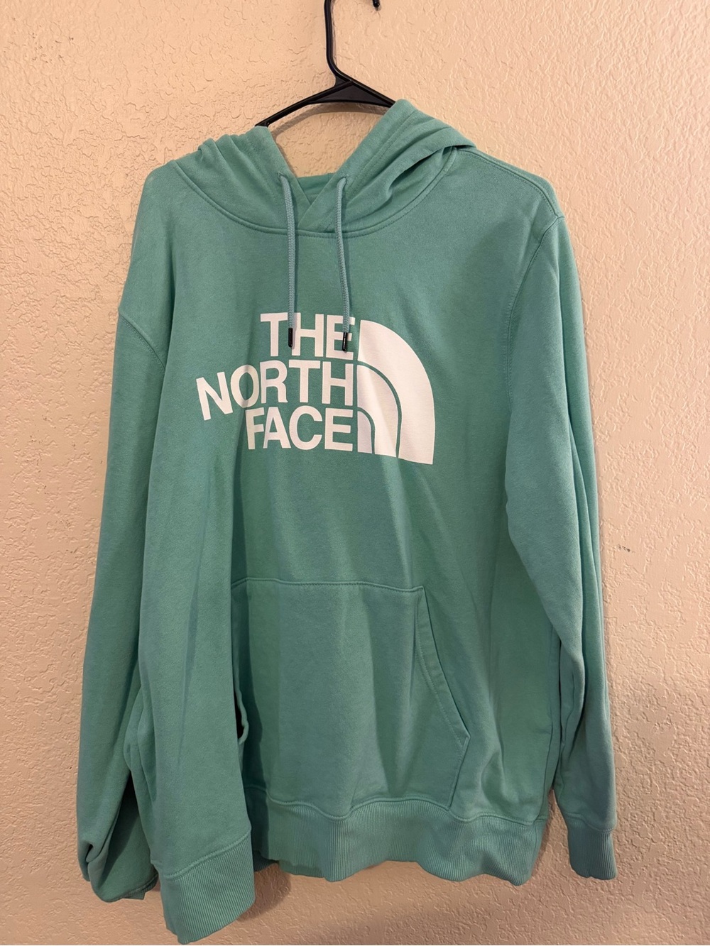 The North Face Seafoam Green Logo Pullover Hoodie